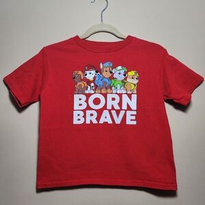 Paw Patrol Red Short Sleeve Tee Born Brave
